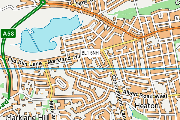 BL1 5NH map - OS VectorMap District (Ordnance Survey) BL1 5NH map - OS VectorMap District (Ordnance Survey)