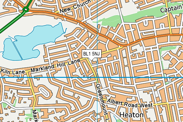 BL1 5NJ map - OS VectorMap District (Ordnance Survey) BL1 5NJ map - OS VectorMap District (Ordnance Survey)