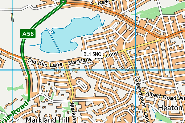 BL1 5NQ map - OS VectorMap District (Ordnance Survey) BL1 5NQ map - OS VectorMap District (Ordnance Survey)