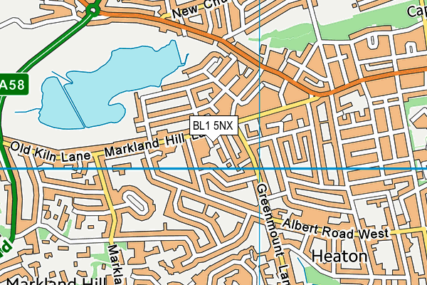 BL1 5NX map - OS VectorMap District (Ordnance Survey) BL1 5NX map - OS VectorMap District (Ordnance Survey)