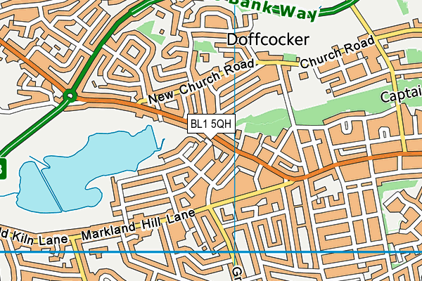 BL1 5QH map - OS VectorMap District (Ordnance Survey) BL1 5QH map - OS VectorMap District (Ordnance Survey)