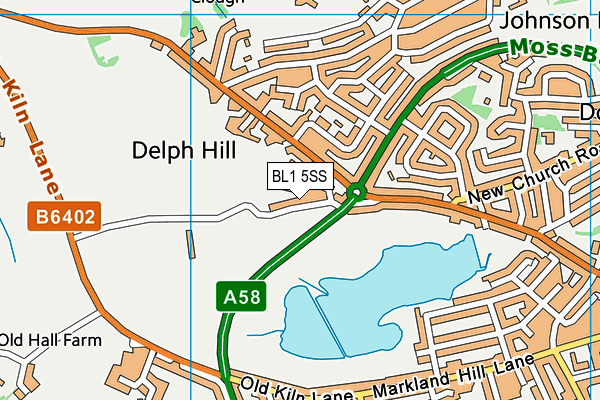 BL1 5SS map - OS VectorMap District (Ordnance Survey) BL1 5SS map - OS VectorMap District (Ordnance Survey)
