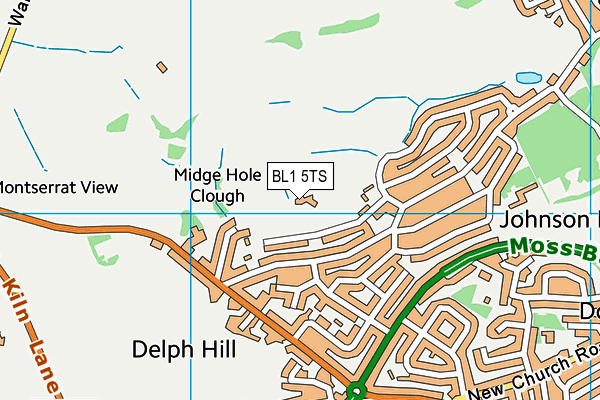 BL1 5TS map - OS VectorMap District (Ordnance Survey) BL1 5TS map - OS VectorMap District (Ordnance Survey)
