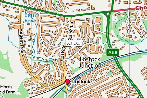 BL1 5XQ map - OS VectorMap District (Ordnance Survey) BL1 5XQ map - OS VectorMap District (Ordnance Survey)