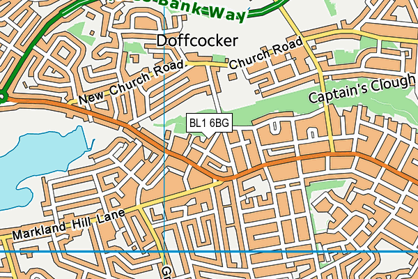 BL1 6BG map - OS VectorMap District (Ordnance Survey) BL1 6BG map - OS VectorMap District (Ordnance Survey)