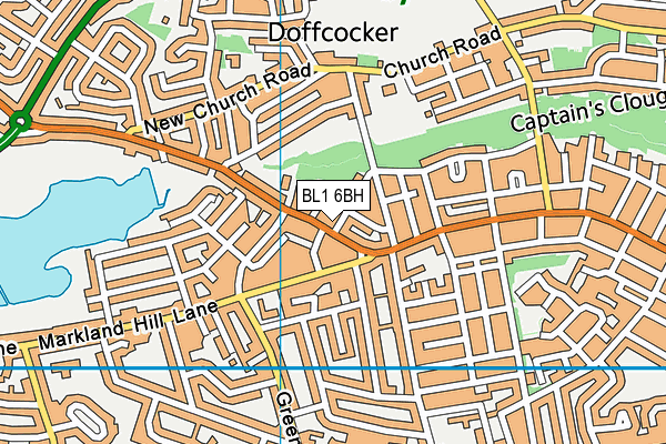 BL1 6BH map - OS VectorMap District (Ordnance Survey) BL1 6BH map - OS VectorMap District (Ordnance Survey)