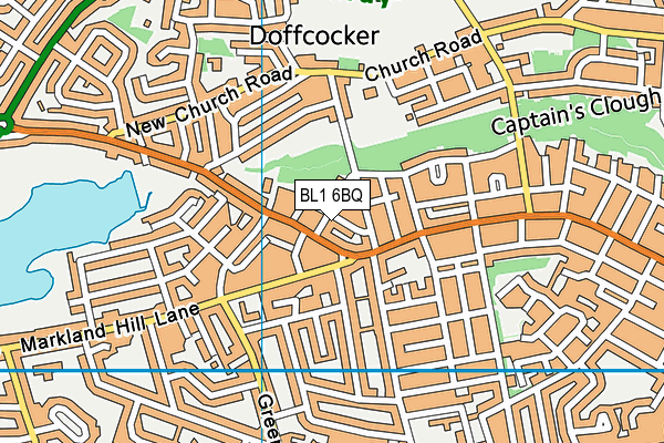BL1 6BQ map - OS VectorMap District (Ordnance Survey) BL1 6BQ map - OS VectorMap District (Ordnance Survey)