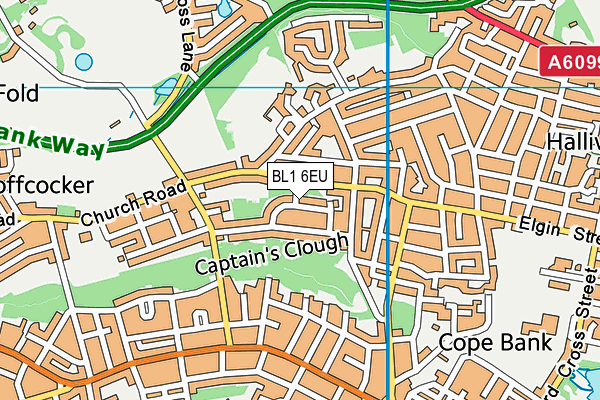 BL1 6EU map - OS VectorMap District (Ordnance Survey) BL1 6EU map - OS VectorMap District (Ordnance Survey)