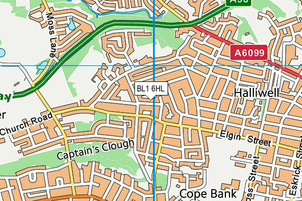 BL1 6HL map - OS VectorMap District (Ordnance Survey) BL1 6HL map - OS VectorMap District (Ordnance Survey)