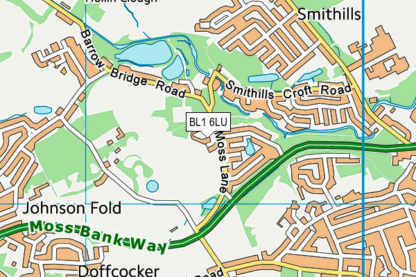 BL1 6LU map - OS VectorMap District (Ordnance Survey) BL1 6LU map - OS VectorMap District (Ordnance Survey)