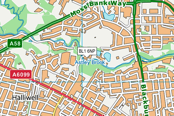 BL1 6NP map - OS VectorMap District (Ordnance Survey) BL1 6NP map - OS VectorMap District (Ordnance Survey)