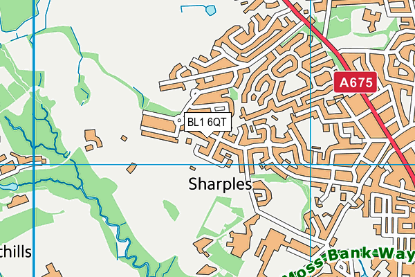 BL1 6QT map - OS VectorMap District (Ordnance Survey) BL1 6QT map - OS VectorMap District (Ordnance Survey)