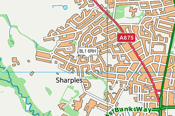 BL1 6RH map - OS VectorMap District (Ordnance Survey) BL1 6RH map - OS VectorMap District (Ordnance Survey)