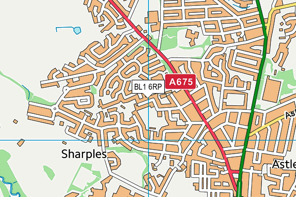 BL1 6RP map - OS VectorMap District (Ordnance Survey) BL1 6RP map - OS VectorMap District (Ordnance Survey)