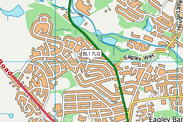 BL1 7LQ map - OS VectorMap District (Ordnance Survey) BL1 7LQ map - OS VectorMap District (Ordnance Survey)