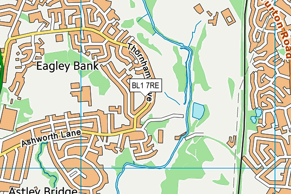 BL1 7RE map - OS VectorMap District (Ordnance Survey) BL1 7RE map - OS VectorMap District (Ordnance Survey)