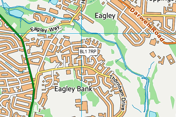 BL1 7RP map - OS VectorMap District (Ordnance Survey) BL1 7RP map - OS VectorMap District (Ordnance Survey)