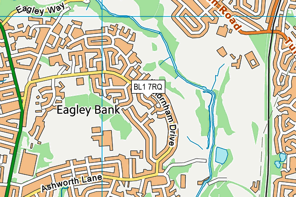 BL1 7RQ map - OS VectorMap District (Ordnance Survey) BL1 7RQ map - OS VectorMap District (Ordnance Survey)