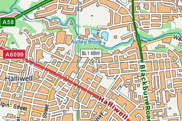 BL1 8BW map - OS VectorMap District (Ordnance Survey) BL1 8BW map - OS VectorMap District (Ordnance Survey)