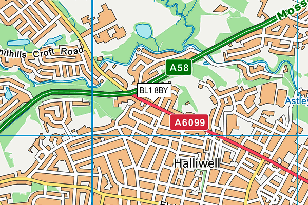BL1 8BY map - OS VectorMap District (Ordnance Survey) BL1 8BY map - OS VectorMap District (Ordnance Survey)