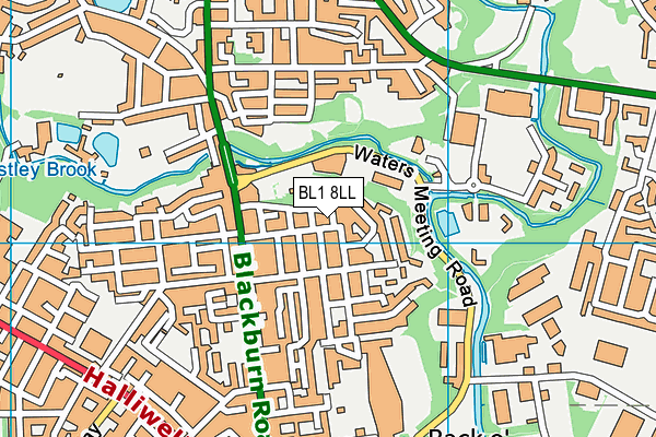 BL1 8LL map - OS VectorMap District (Ordnance Survey) BL1 8LL map - OS VectorMap District (Ordnance Survey)