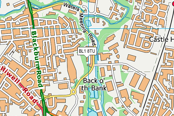 BL1 8TU map - OS VectorMap District (Ordnance Survey) BL1 8TU map - OS VectorMap District (Ordnance Survey)