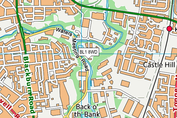 BL1 8WD map - OS VectorMap District (Ordnance Survey) BL1 8WD map - OS VectorMap District (Ordnance Survey)