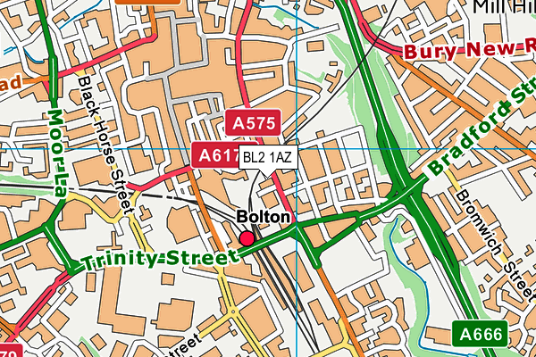 BL2 1AZ map - OS VectorMap District (Ordnance Survey) BL2 1AZ map - OS VectorMap District (Ordnance Survey)