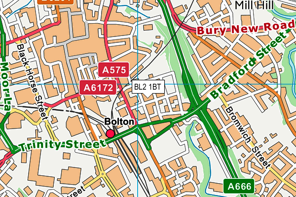 BL2 1BT map - OS VectorMap District (Ordnance Survey) BL2 1BT map - OS VectorMap District (Ordnance Survey)