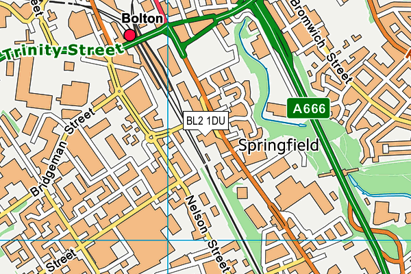 BL2 1DU map - OS VectorMap District (Ordnance Survey) BL2 1DU map - OS VectorMap District (Ordnance Survey)