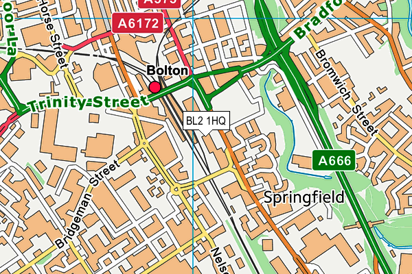 BL2 1HQ map - OS VectorMap District (Ordnance Survey) BL2 1HQ map - OS VectorMap District (Ordnance Survey)