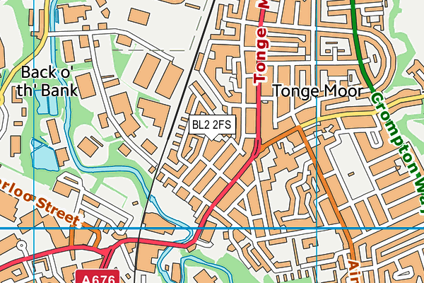 BL2 2FS map - OS VectorMap District (Ordnance Survey) BL2 2FS map - OS VectorMap District (Ordnance Survey)