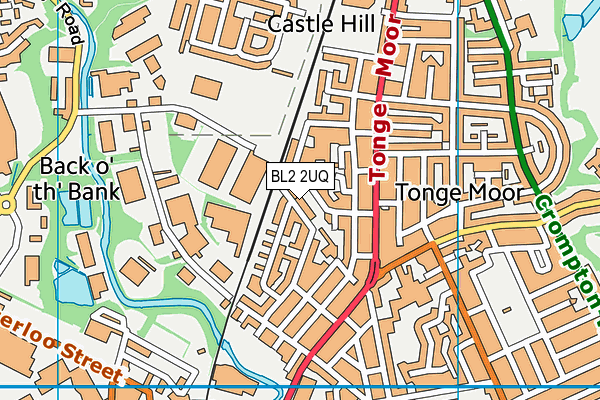 BL2 2UQ map - OS VectorMap District (Ordnance Survey) BL2 2UQ map - OS VectorMap District (Ordnance Survey)
