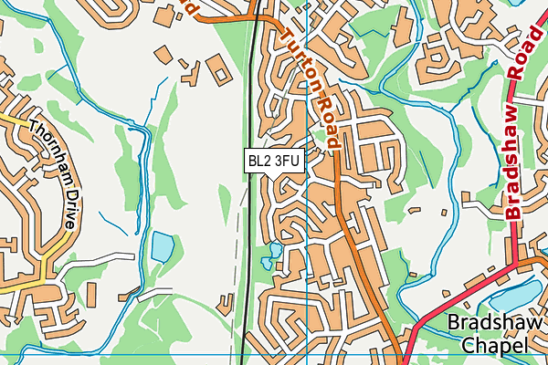 BL2 3FU map - OS VectorMap District (Ordnance Survey) BL2 3FU map - OS VectorMap District (Ordnance Survey)
