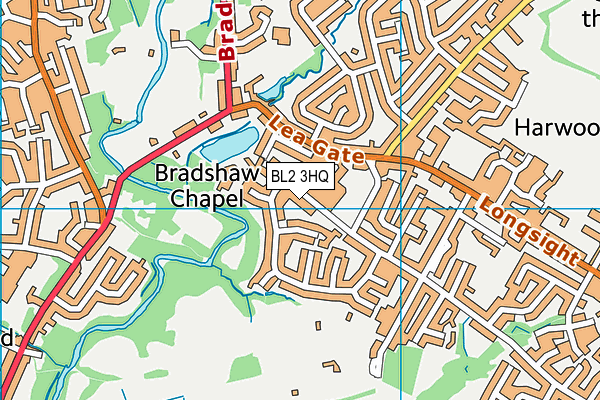 BL2 3HQ map - OS VectorMap District (Ordnance Survey) BL2 3HQ map - OS VectorMap District (Ordnance Survey)