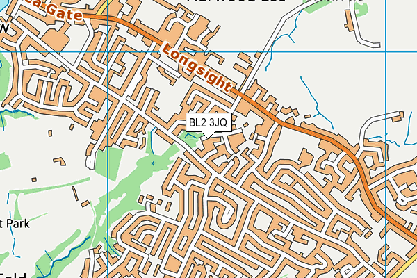 BL2 3JQ map - OS VectorMap District (Ordnance Survey) BL2 3JQ map - OS VectorMap District (Ordnance Survey)