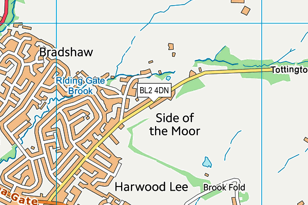 BL2 4DN map - OS VectorMap District (Ordnance Survey) BL2 4DN map - OS VectorMap District (Ordnance Survey)