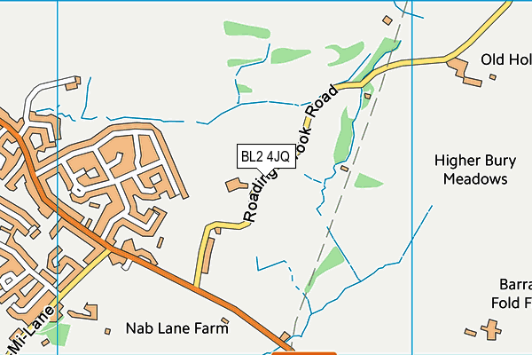 BL2 4JQ map - OS VectorMap District (Ordnance Survey) BL2 4JQ map - OS VectorMap District (Ordnance Survey)