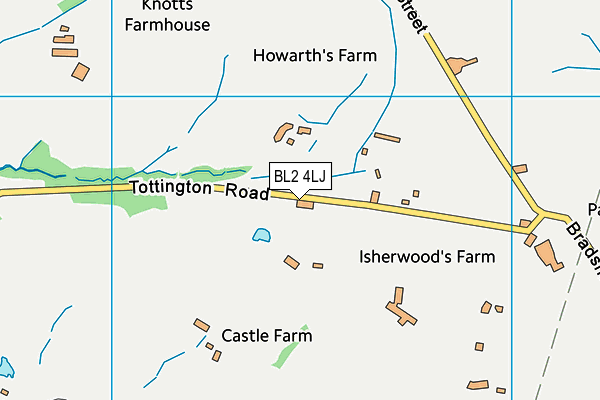 BL2 4LJ map - OS VectorMap District (Ordnance Survey)
