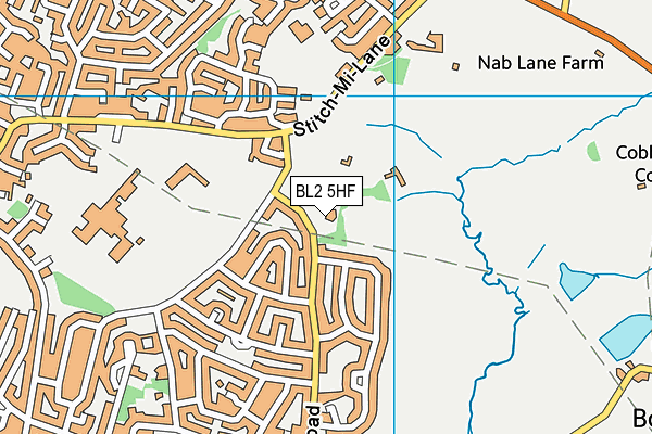 BL2 5HF map - OS VectorMap District (Ordnance Survey) BL2 5HF map - OS VectorMap District (Ordnance Survey)