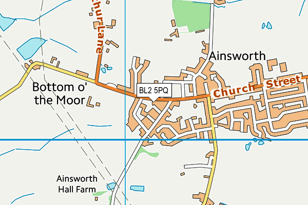 BL2 5PQ map - OS VectorMap District (Ordnance Survey) BL2 5PQ map - OS VectorMap District (Ordnance Survey)