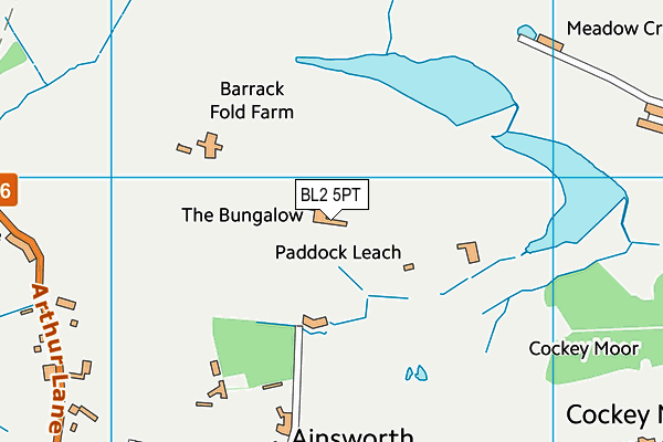 BL2 5PT map - OS VectorMap District (Ordnance Survey) BL2 5PT map - OS VectorMap District (Ordnance Survey)