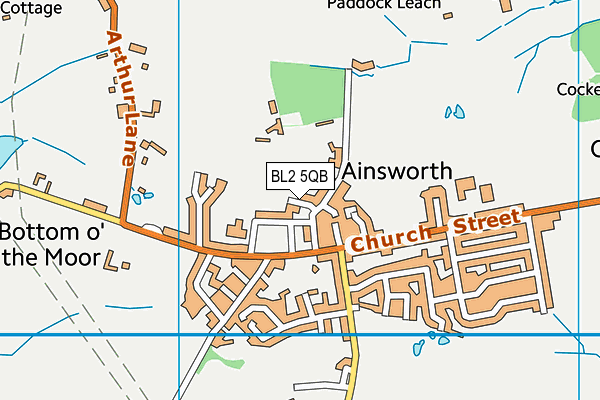 BL2 5QB map - OS VectorMap District (Ordnance Survey) BL2 5QB map - OS VectorMap District (Ordnance Survey)