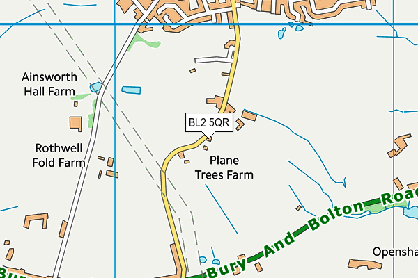 BL2 5QR map - OS VectorMap District (Ordnance Survey) BL2 5QR map - OS VectorMap District (Ordnance Survey)
