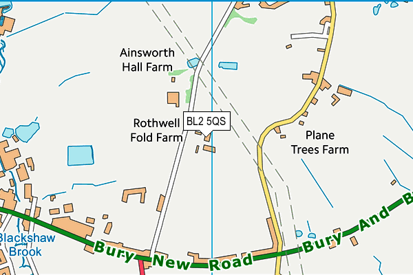 BL2 5QS map - OS VectorMap District (Ordnance Survey) BL2 5QS map - OS VectorMap District (Ordnance Survey)