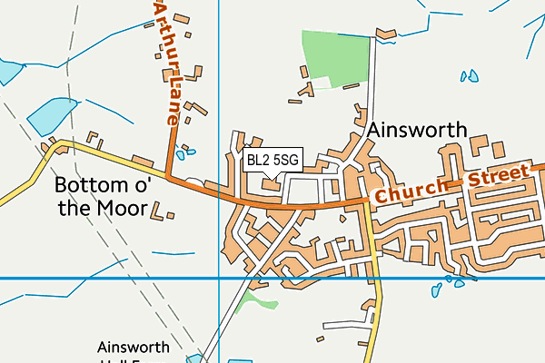 BL2 5SG map - OS VectorMap District (Ordnance Survey) BL2 5SG map - OS VectorMap District (Ordnance Survey)