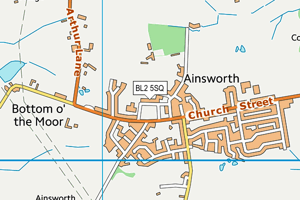 BL2 5SQ map - OS VectorMap District (Ordnance Survey) BL2 5SQ map - OS VectorMap District (Ordnance Survey)