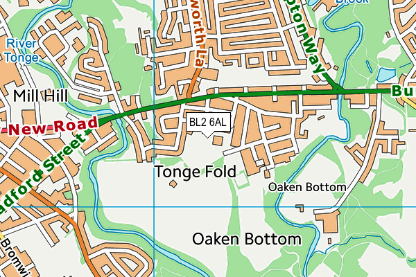 BL2 6AL map - OS VectorMap District (Ordnance Survey) BL2 6AL map - OS VectorMap District (Ordnance Survey)