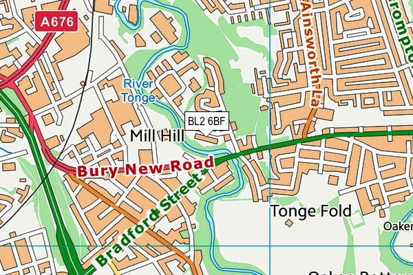 BL2 6BF map - OS VectorMap District (Ordnance Survey) BL2 6BF map - OS VectorMap District (Ordnance Survey)
