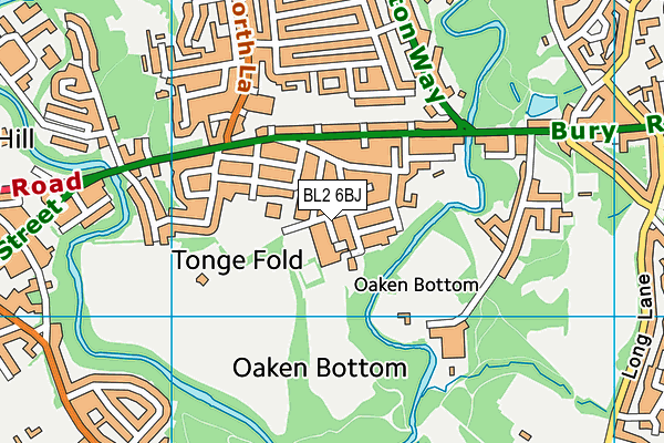 BL2 6BJ map - OS VectorMap District (Ordnance Survey) BL2 6BJ map - OS VectorMap District (Ordnance Survey)